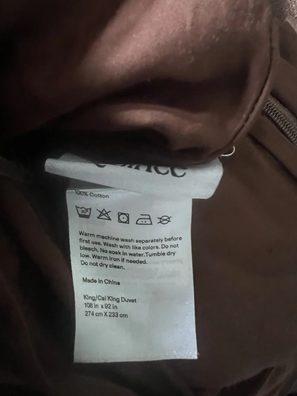 Quince Signature Giza Cotton Sateen Duvet Cover Espresso Brown King